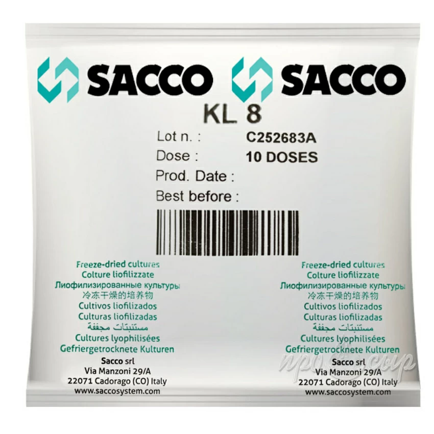 Дрожжи для сыра Sacco KL 8 (10D)